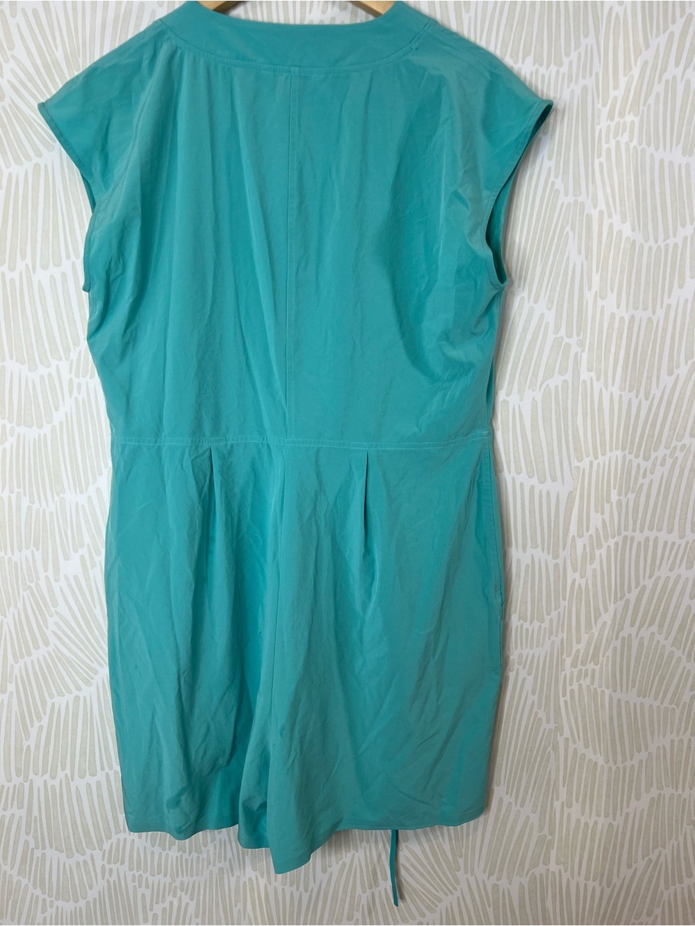 Athleta Marlow romper Teal Wrap Front Active Dress Travel Dress - Picture 11 of 15
